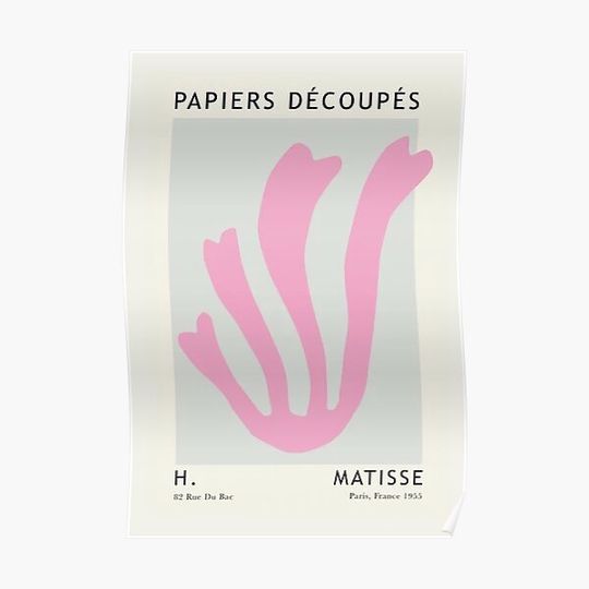 Henri Matisse Leaf Cut-Outs Premium Matte Vertical Poster