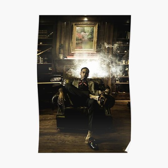 Young Dolph Smoke Premium Matte Vertical Poster