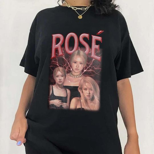 BLACKPINK Shirt, Rose Singer, Kpop Music Singer Band