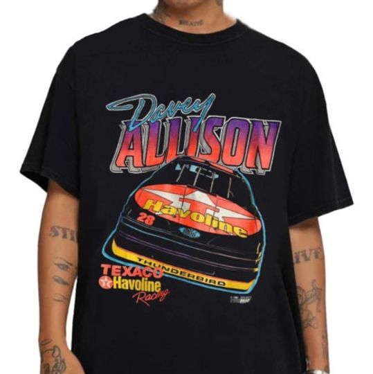 Davey Allison Retro Nascar Car Racing T-Shirt