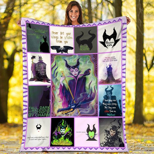 Family Maleficent Fleece Blanket, Family Villains Maleficent