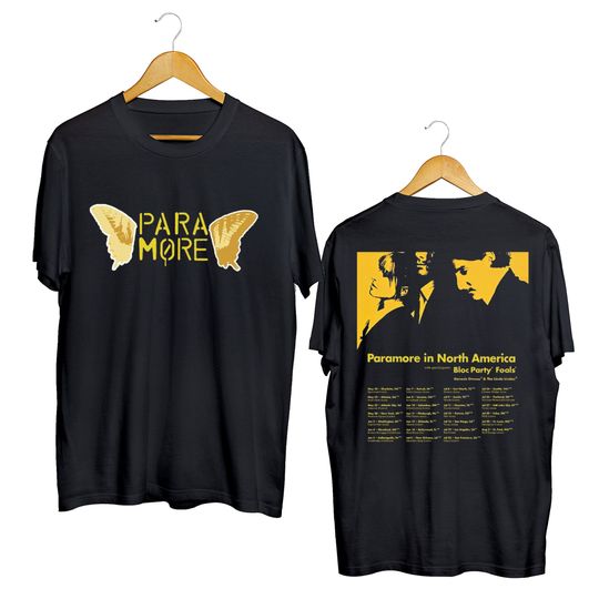 Paramore 2023 Tour T-Shirt, Paramore In North America Tour Shirt