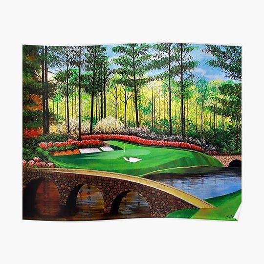 12th hole at Augusta National Premium Matte Vertical Poster