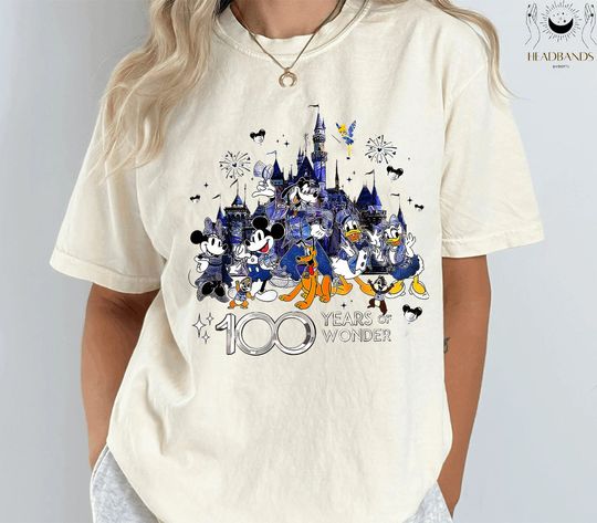 Disney 100 Years Of Wonder Shirt, Disneyland Shirt, Disneyland 2023 Trip Shirt, Disney World Trip