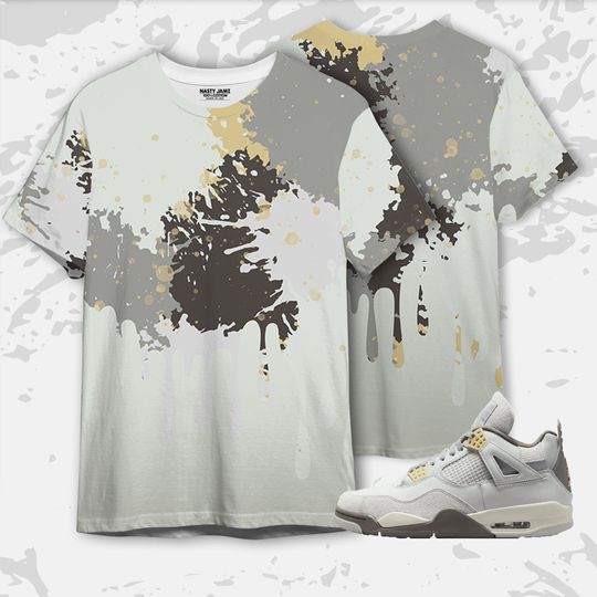 Colorful 3D Art Unisex Match Shirt Jordan 4 SE Craft Photon Dust 3D Shirt