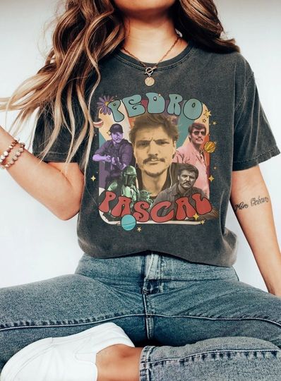 Retro Pedro Pascal Comfort Colors T-Shirt