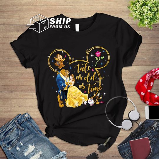 Disney Beauty And The Beast Shirt, Belle Princess And The Beast Shirt