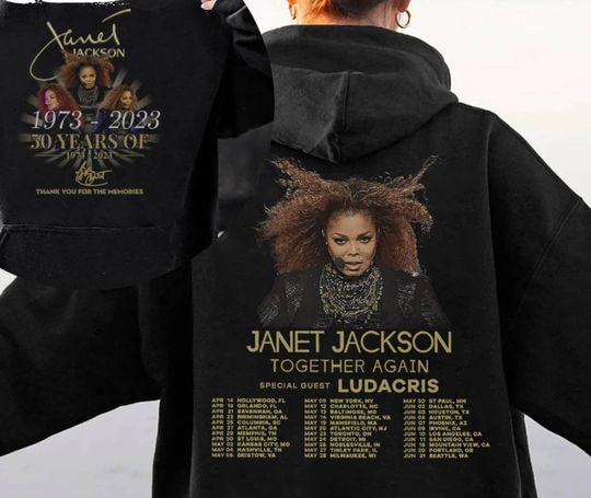 Janet 2023 Tour Shirt, Jackson Together Again Tour 2023  shirt