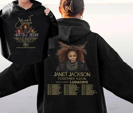 Janet 2023 Tour Shirt, Janet Jackson Shirt, Janet Jackson Together Again Tour 2023 Hoodie
