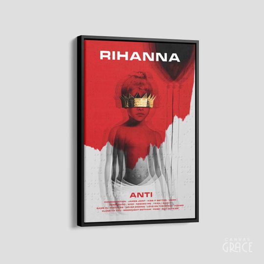 Rihanna Anti Poster, Rihanna Album Cover Print