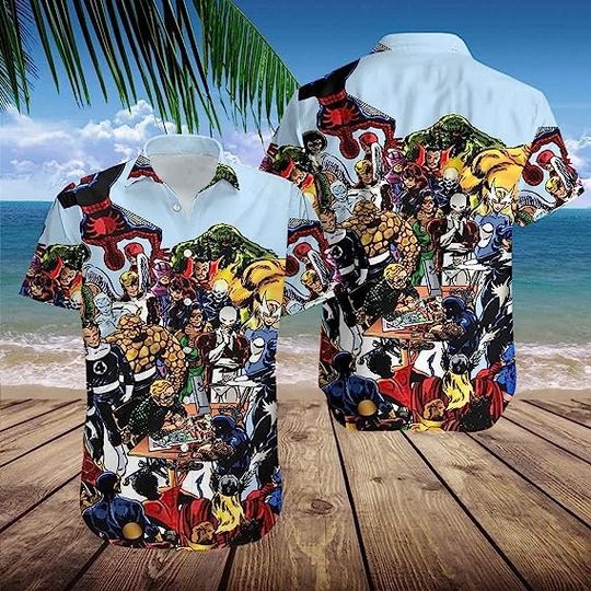 Hulk Hawaiian Shirt, The Incredible Hulk, Marvel Avengers Summer Trip Family Hawaiian Shirt
