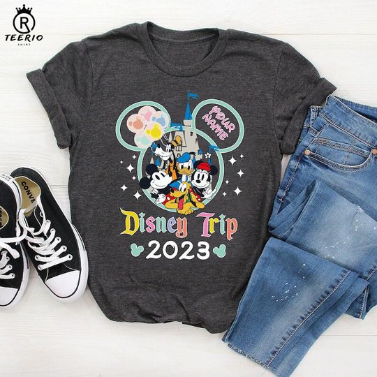 Custom Disney Trip 2023 Shirt, Disney Mickey Minnie Shirt, Disneyworld Shirt 2023, Vintage Disneyland Shirt