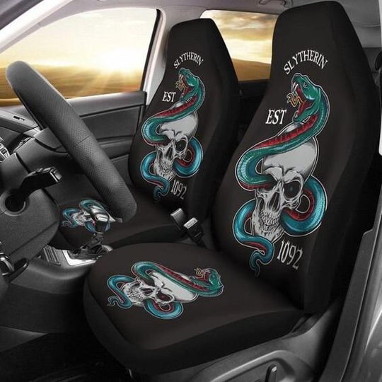 Harry Potter Car Seat Covers, Harry Potter Car Seat Covers Slytherin Skull