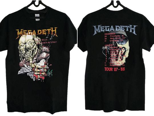 Vintage Megadeth Peace Sells Tour '87-'88 T-Shirt