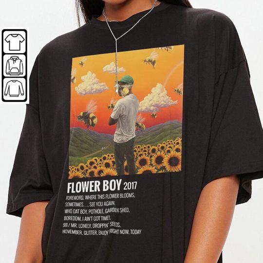 Minimalist Album Music Shirt, Tyler Flower Boy Tour Album, Album Music Trend 2023 T-shirt