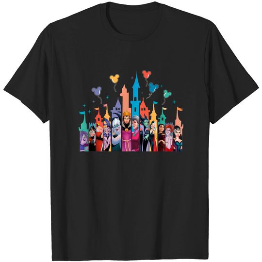 Disney Villains T-Shirts, Villains T-Shirts, Disney Villains Castle T-Shirts