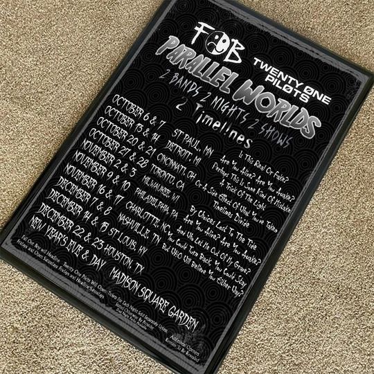 Fall out Boy - Pilotss band Tour 2023 Poster, Home Decor