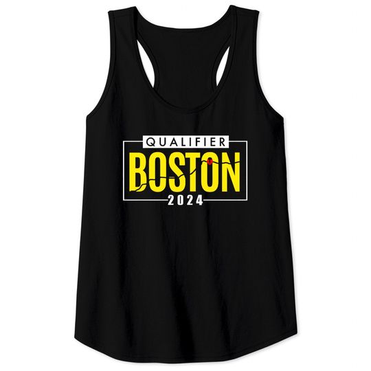 2024 Boston Qualifier Tank Tops, 2024 BQ Tank Tops, Marathon Course Map, Vintage Unicorn Chaser, Run Boston, Heartbreak Hill