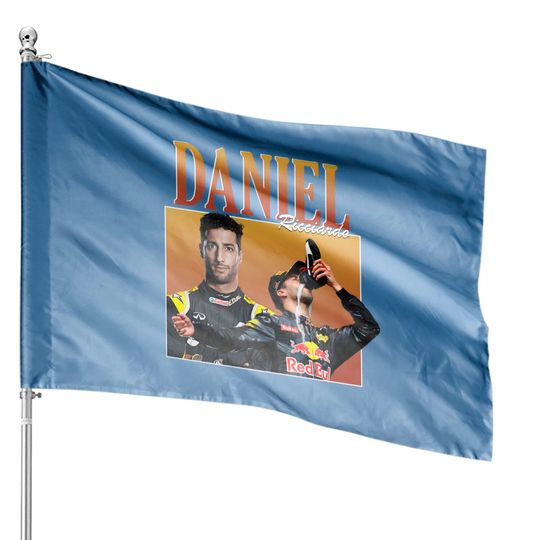 Daniel Ricciardo McLaren Racing 90s Vintage Graphic House Flags