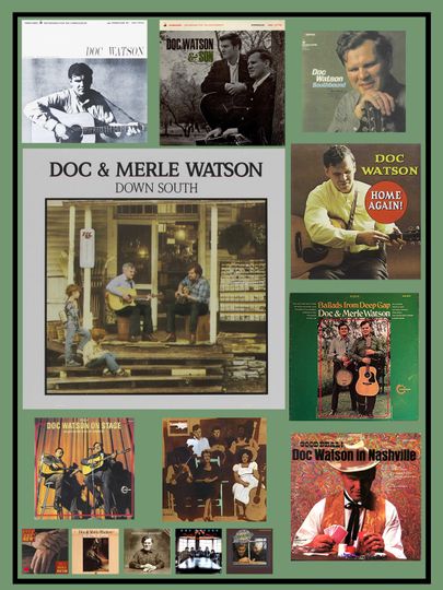 Doc Watson LP Cover Poster