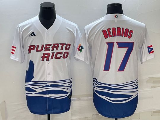Jose Berrios #17 - Puerto Rico - World Baseball Jersey