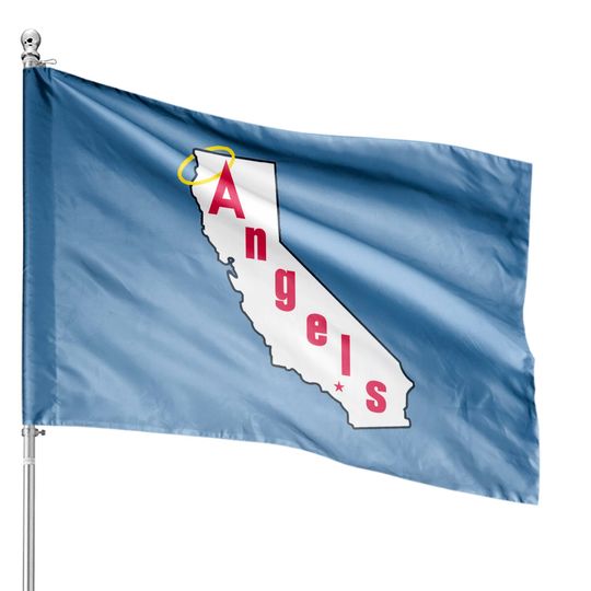 Throwback California Angels Baseball Logo House Flags