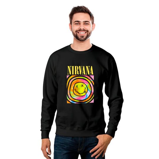 Nirvana Smiley Face Crewneck Sweatshirt