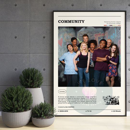 Community Tv Show Poster / Community Poster