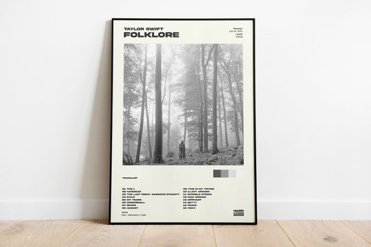 Tay.lor S.wi.ft Poster, Folklore Album Poster