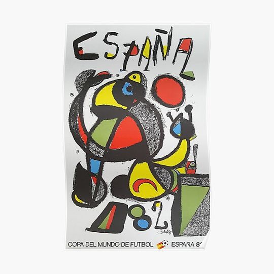 1982 World Cup Spain by Joan Miró Premium Matte Vertical Poster