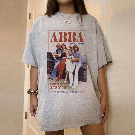 A.b.b.a The Tour Shirt, A.b.b.a Tshirt, Retro A.b.b.a 1979 Tour Shirt