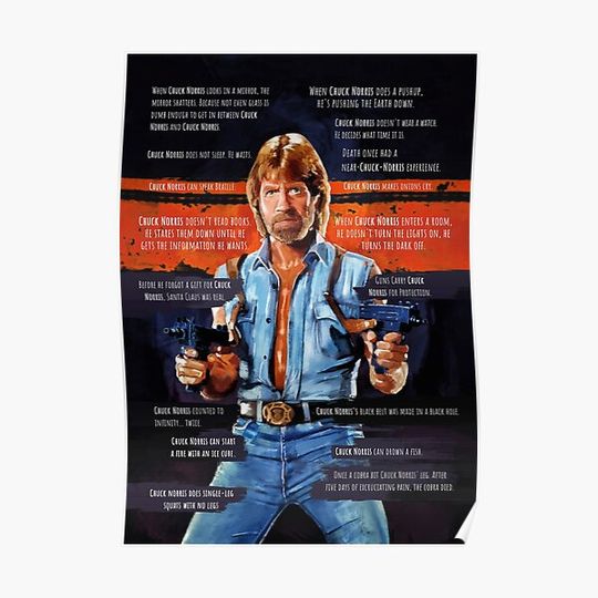 Chuck Norris - Meme Premium Matte Vertical Poster
