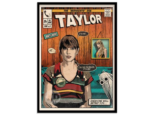 Tay.lor S.wi.ft - Anti-Hero Vintage Poster