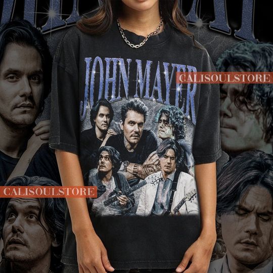 John Mayer Tshirt, 90s Bootleg Musician Shirt Fan Gift, Music Lover Tee, John Mayer 2023