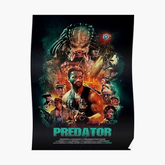 Predator Canvas Premium Matte Vertical Poster