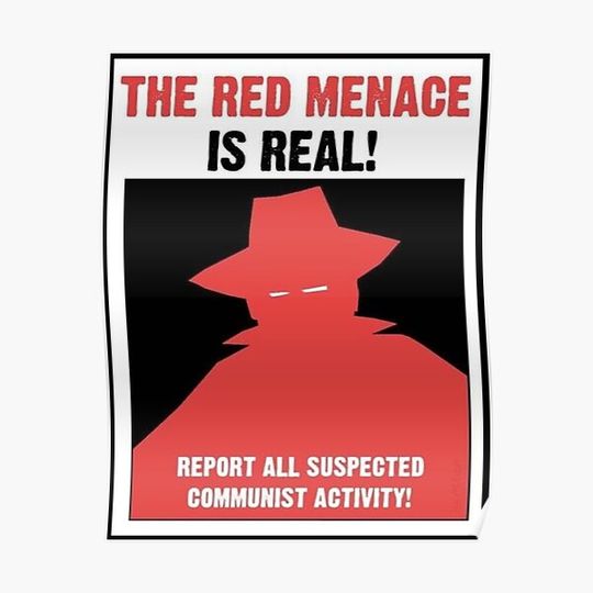The Red Menace Propaganda Premium Matte Vertical Poster