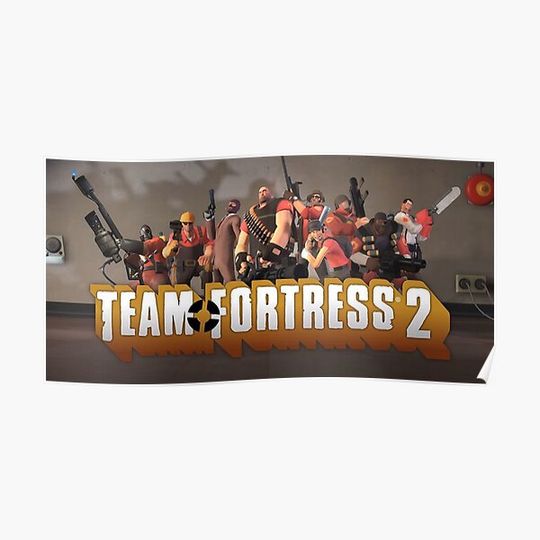 Team Fortress 2 Video Game Poster Premium Matte Vertical Poster