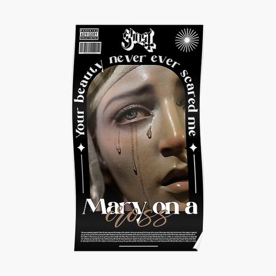 Mary on a cross Premium Matte Vertical Poster