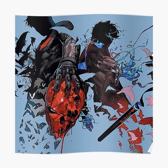Red Hood and Nightwing Premium Matte Vertical Poster