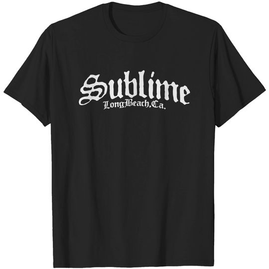 Punk rock band Sublime Long Beach Black T-Shirts