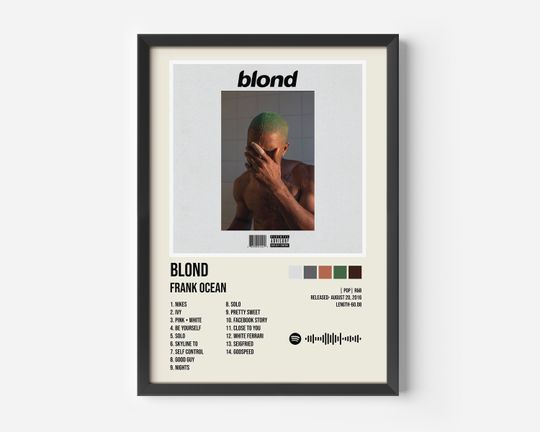 Frank Ocean Poster, Blond Poster