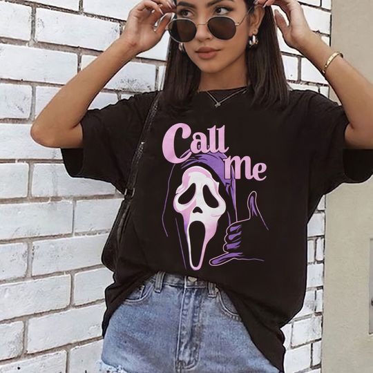 Scream Ghost Face Call Me Shirt, Scream 6 Movie Shirt