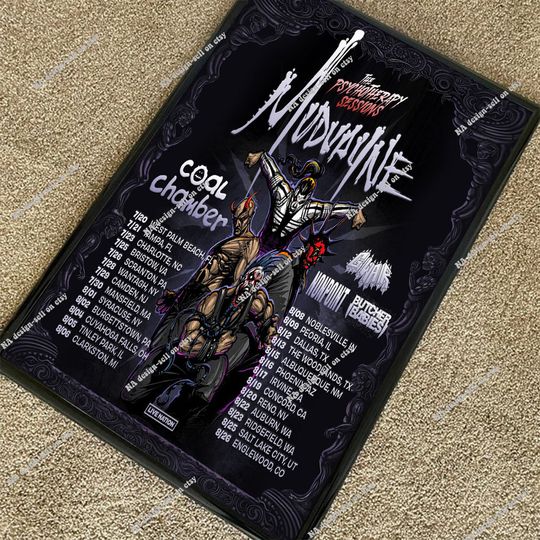 Mudvayne Set 2023 Tour Poster