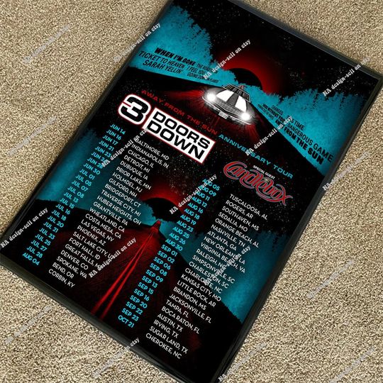 3 Doors Down 2023 Tour Poster