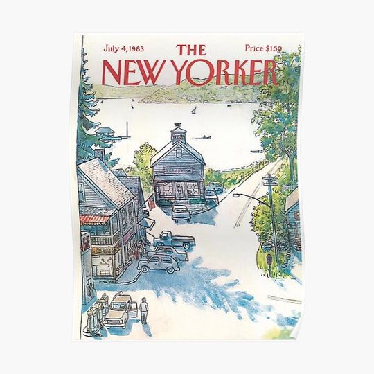 New Yorker July 4th, 1983 Premium Matte Vertical Poster
