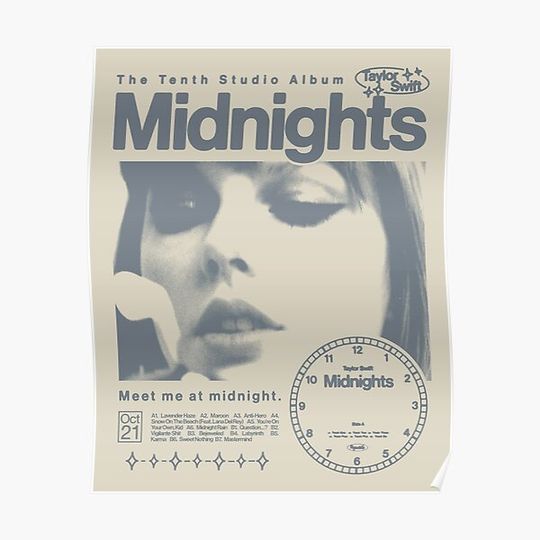 Midnights Graphic Design Premium Matte Vertical Poster