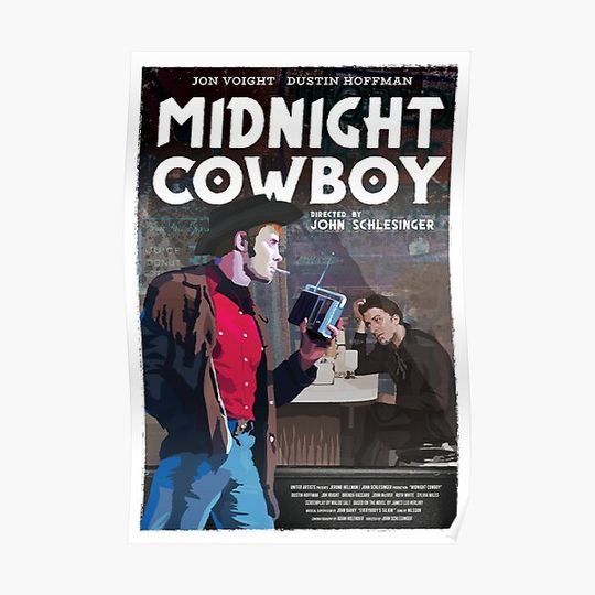 Midnight Cowboy alternative movie poster Premium Matte Vertical Poster