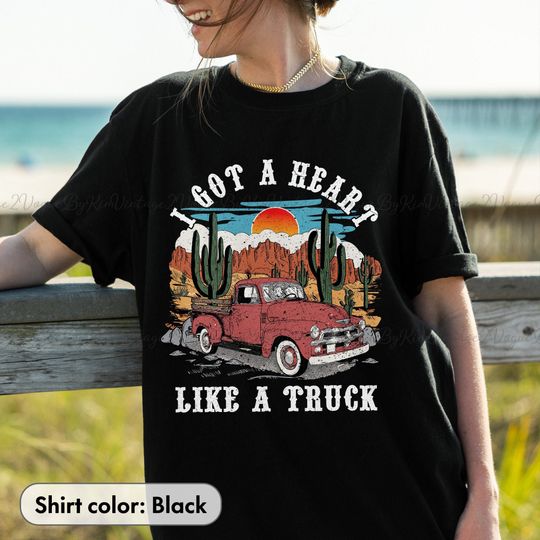 Heart Like A Truck Cowboy T-shirt, Country Music Shirt, Cowboys shirt