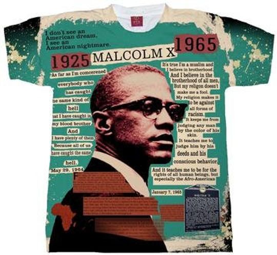 Malcolm X Vintage Classic 3D T-shirt