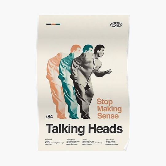 Vintage Stop Making Sense, Talking Heads Premium Matte Vertical Poster